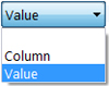 Source column drop down