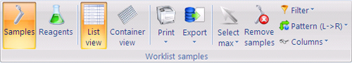 Worklist samples group